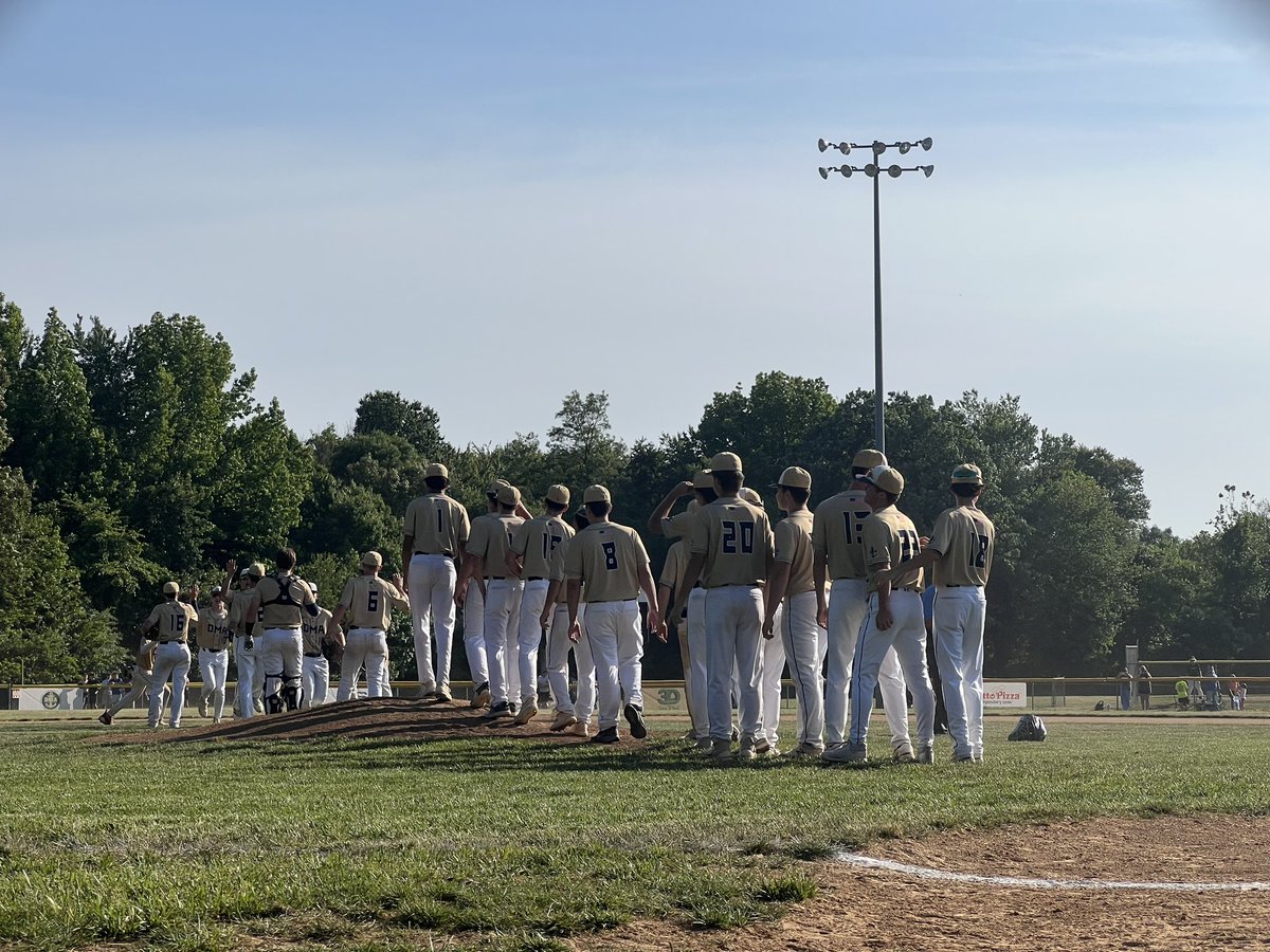 FINAL #2 @dma_baseball is headed to the @DIAA_Delaware State Semifinals after a 7-1 victory over #10 Salesianum. They will face the winner of Caravel / Cape. @JNaill8 #PBRIsThere