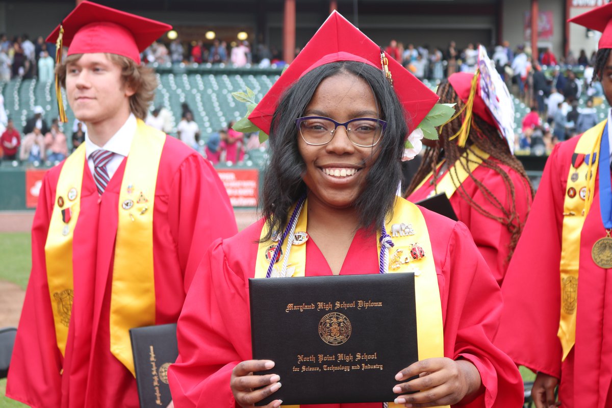 CCPS's tweet photo. Today was a great day to celebrate CCPS graduates! Congratulations again to the North Point and Lackey Class of 2023! Find more photos from today at https://t.co/Pb15Uo7Tsl. https://t.co/1D5Fy1qnYc