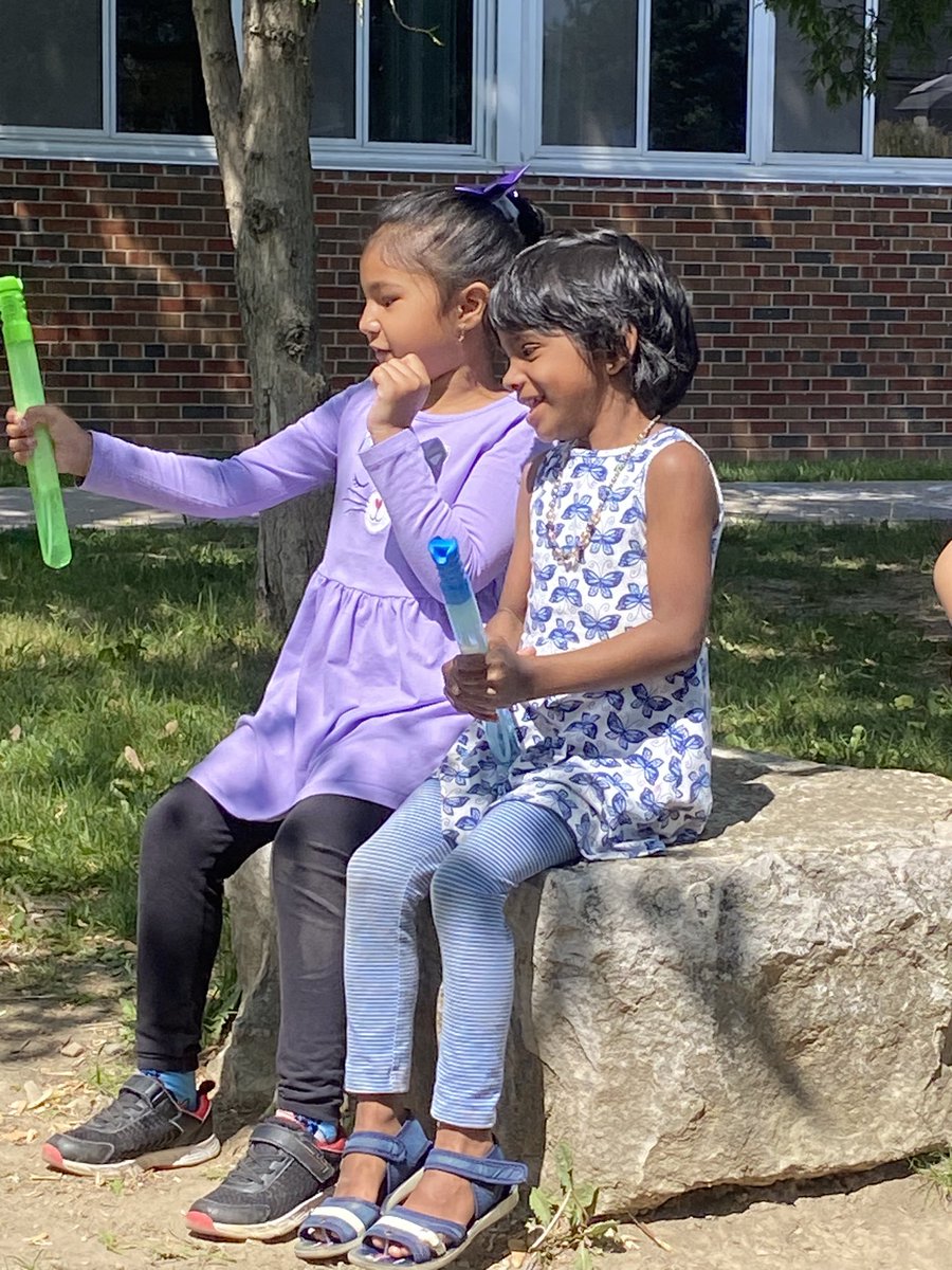 Today we found some shade at the rock garden! Student explored the nature area, painted, blew lots of bubbles and played some games! <a href="/MrsJPalazzolo/">Jessica Palazzolo</a> <a href="/home_rams/">Roseland Home of the Rams</a>