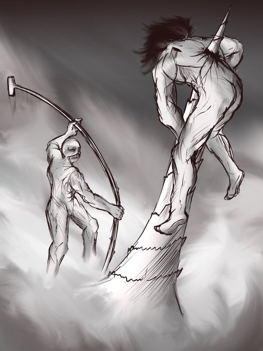SirDrawsAlot's tweet photo. Yeah I have been dead for a while - yeah exams don’t help with consistent posting but not to worry I will be back in June 20th ^^ Until then have these AOT drawings : D Enjoy 
#AttackOnTitan #attackontitanfanart #art #digitalart #drawing #digitaldrawing https://t.co/mmUDSevXzV