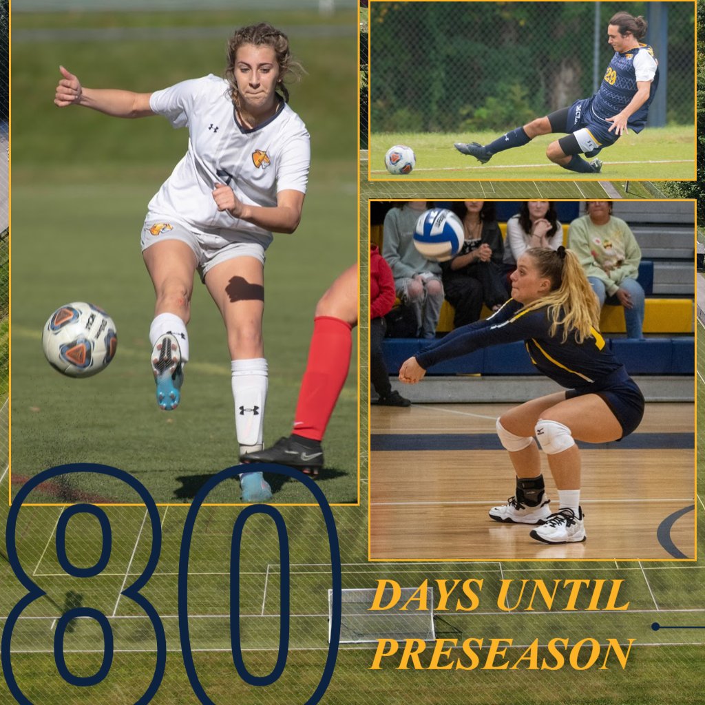 And the countdown begins! 80 days until we welcome our fall sport student-athletes back to campus for preseason