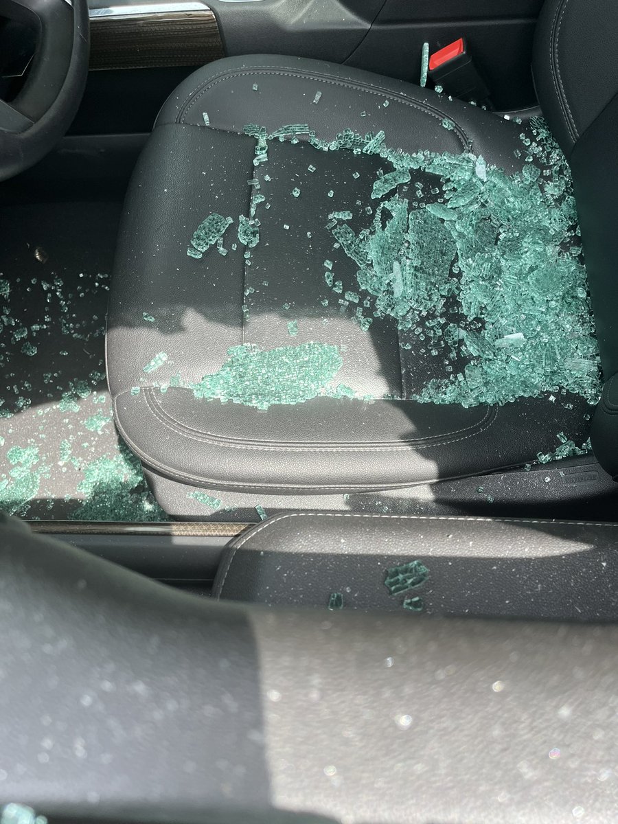 Someone broke into my truck, smashing the front and side windows. I’ve got half a billion streams outlining why this was a bad idea 🤬