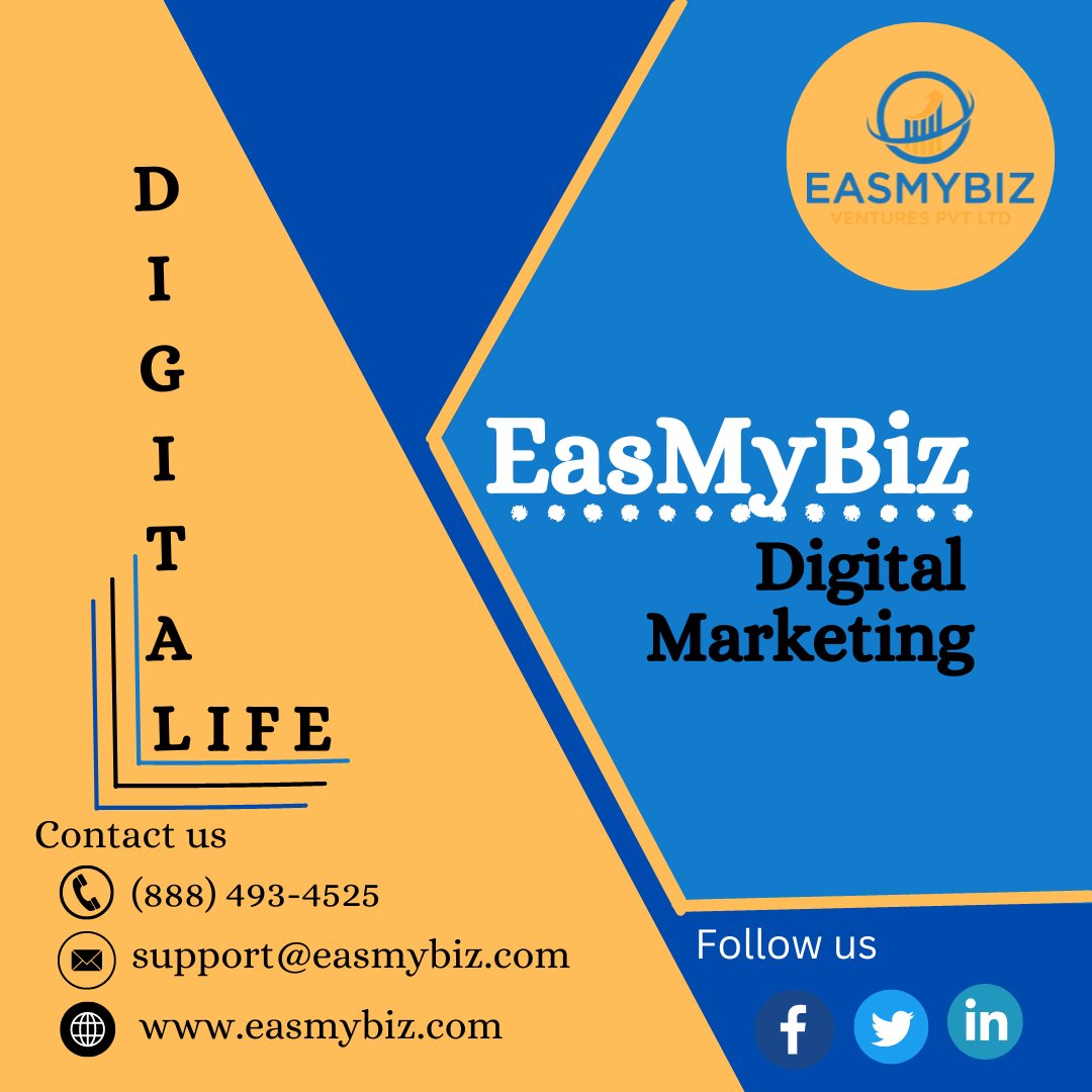 EasMyBiz's tweet photo. Digital presence for your business, engage with our experts to strategize your presence for results-driven outcome. #DigitalMarketing #DigitalStrategy #SocialMediaMarketing #SEO #ContentMarketing #PPC #DigitalAdvertising #BrandAwareness #SocialMediaManagement #DigitalCampaigns https://t.co/U684RNPkrB