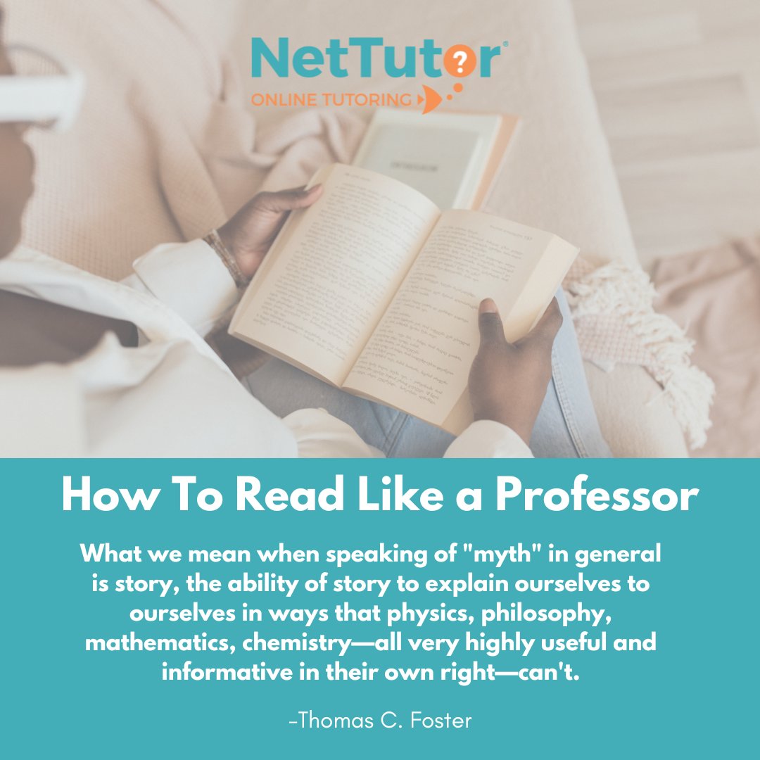 Learning how to read is an art. It goes beyond simply reading the words, but knowing how to identify patterns and symbols–how to understand the subtleties of writing. 

#StudentSuccess #ReadingTips #HowToRead #Literature #CollegeLife #NetTutor