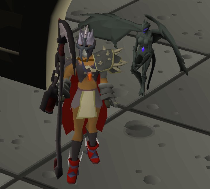 SSeriata_'s tweet photo. So this happend today. 
Spooned pet again 🥰.
#osrs #GrotesqueGuardians https://t.co/13Z0A1pjXX