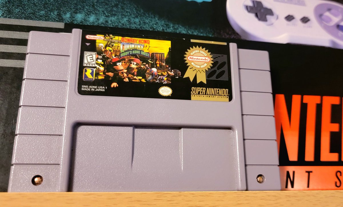 Today's Game! 

Donkey Kong Country 2 • SNES • 1995
'Players Choice'

The Sequel to the Trilogy! Will share the 3rd tomorrow 🤙

#RetroGames #RetroGamesCollector #GamersUnite #ShareYourGames #GameIsOnDude