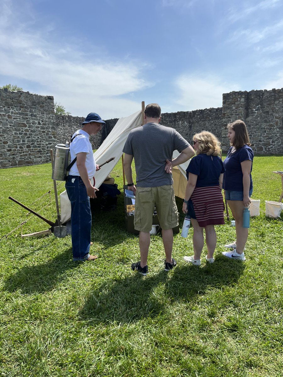 On Saturday May 27 Fort Frederick State Park held a program called 'One Fort Three Centuries''.  Staff and volunteers highlighted the four main eras of the fort including the French and Indian War, American Revolution, Civil War and Great Depression.