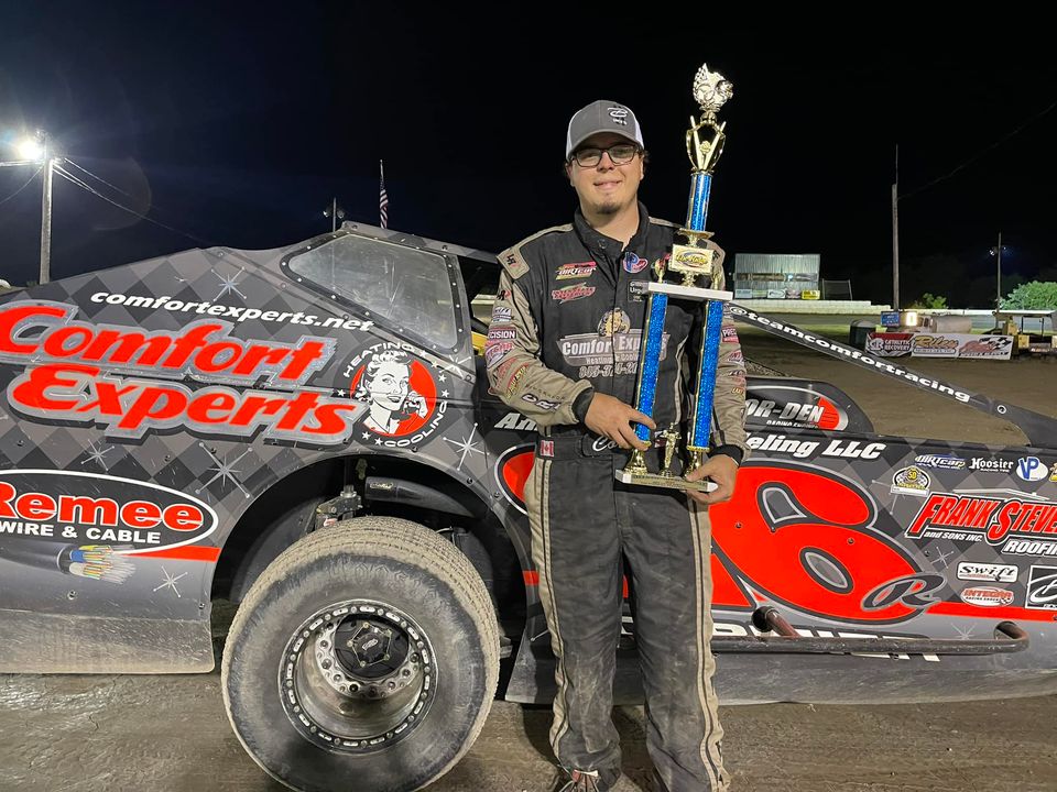 RaceNY's tweet photo. Congrats to Corey Cormier on earning a guaranteed starting spot in the Milton CAT Outlaw 200 with his win Sunday night at Glen R...: #FultonSpeedway
Congrats to Corey Cormier on earning a guaranteed starting spot in the Milton CAT Outlaw 200 with his… https://t.co/Wfa5tbsuNK https://t.co/Kewr9OidL8
