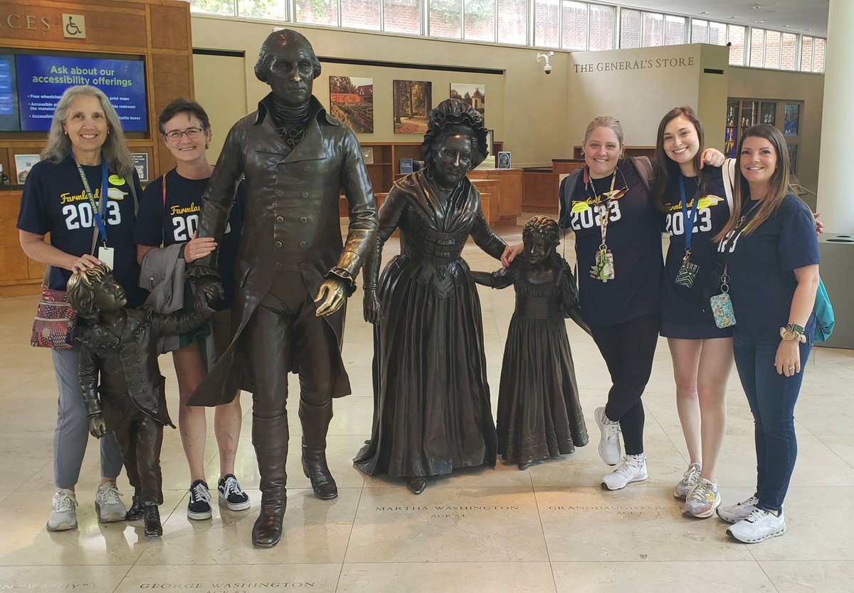 Celebrating another successful trip to Mount Vernon!