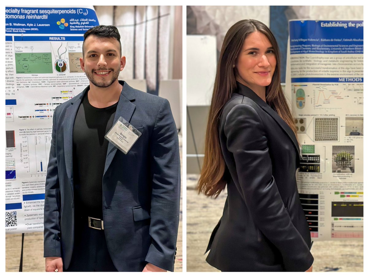 Kicking off #SEED2023 today! My colleague and I are thrilled to unveil our research harnessing the power of microalgae (C. reinhardtii & C. merolae) for sustainable biotech via synthetic biology #SyntheticBiology #Microalgae #synbio #KAUST @KaustResearch 🦠🚀