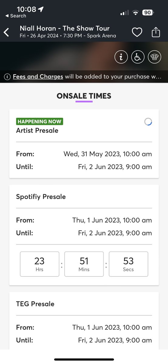 styleskingdxm's tweet photo. @Ticketmaster_NZ  Uhm trying to get Niall tickets, have my pre sale code but this is literally all that’s happening? What’s going on? There’s no link in the email. Very frustrating to say the least https://t.co/iWSPCj5tNj