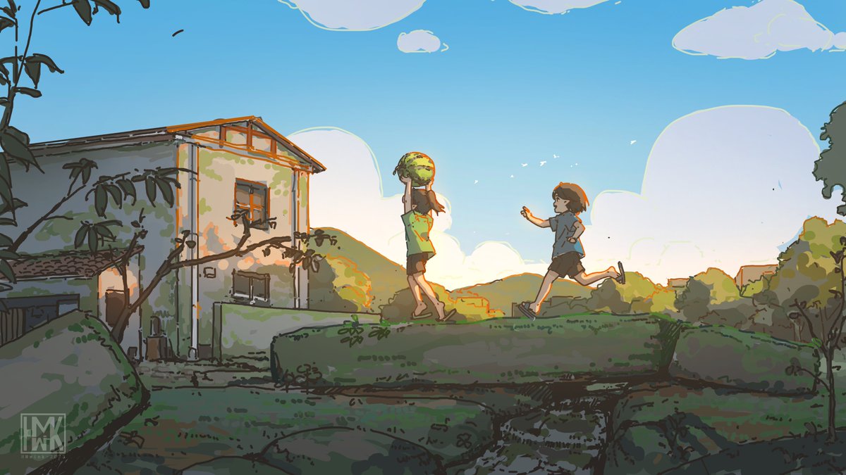 HUAMwink's tweet photo. 云兮与璃悦-乡下的夏日童年 | 花铭 #pixiv https://t.co/LAQ44lCpFB https://t.co/gGtc3OrR0N