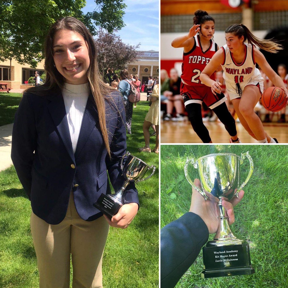 ÚLTIMA HORA: la costarricense Lucía McGuinness Rodríguez, quien compite en el baloncesto colegial de Estados Unidos con Wayland Academy, fue elegida “Atleta del Año” en su centro educativo. 🏀🏆🇨🇷

¡La deportista de 18 años es pretendida por varias universidades de renombre! 🤩