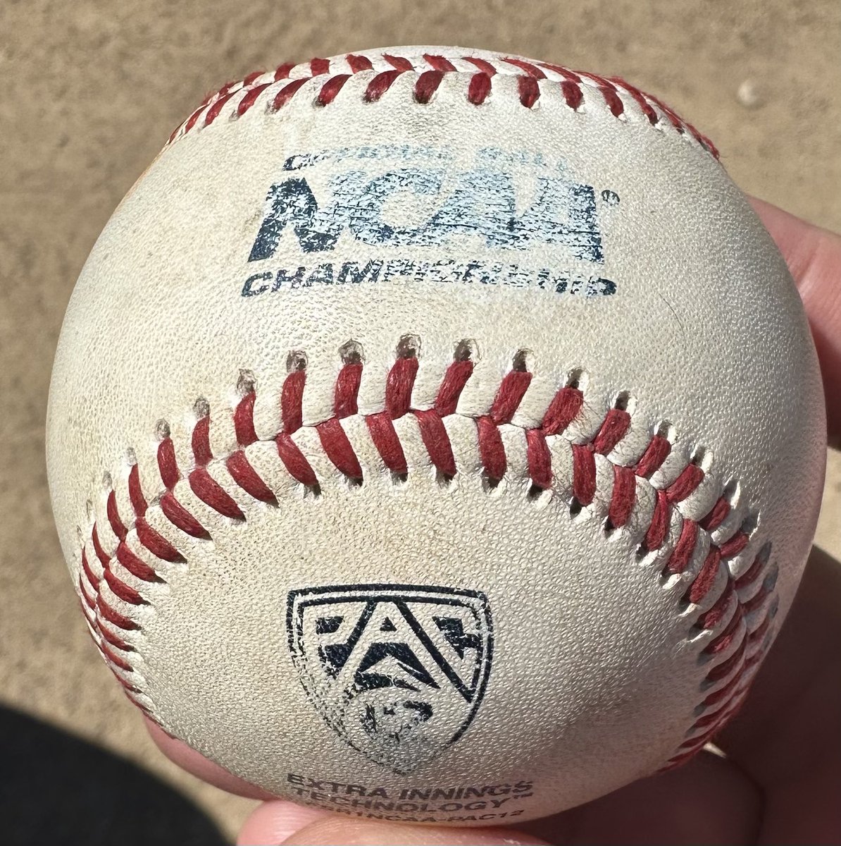 LVStreets17's tweet photo. @CapitalGaines14, this is Chase’s grand slam ball from the conference tournament, would like to get it back to him, tell me where to send it. Thanks. https://t.co/SochkJ3tQP