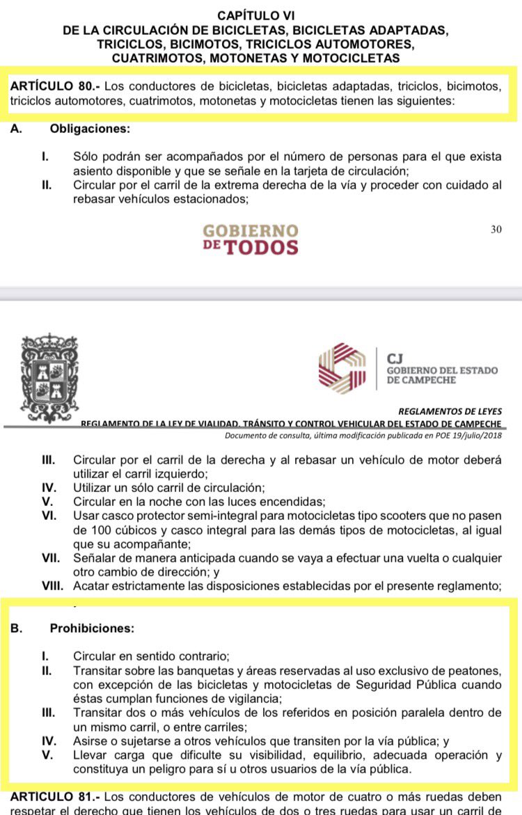 ¿Qué título le ponen?   

En lo que respecta a Vialidad nomás está infringiendo del Capítulo VI el Artículo 80, B. Prohibiciones: Inciso V.   (Fotos cortesía)