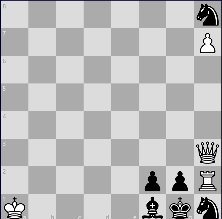 ZibbitVideos's tweet image. White wins in this study by Checkhover. Bonus points for a one-word solution but no moves! #Chess #ChessStudy #ChessBeauty