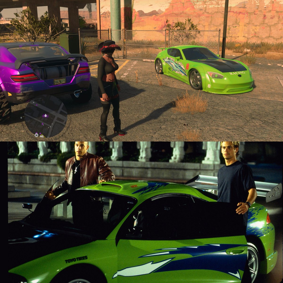 Nice little F&F easter egg car I found today, pretty cool @SaintsRow @DeadlySteph