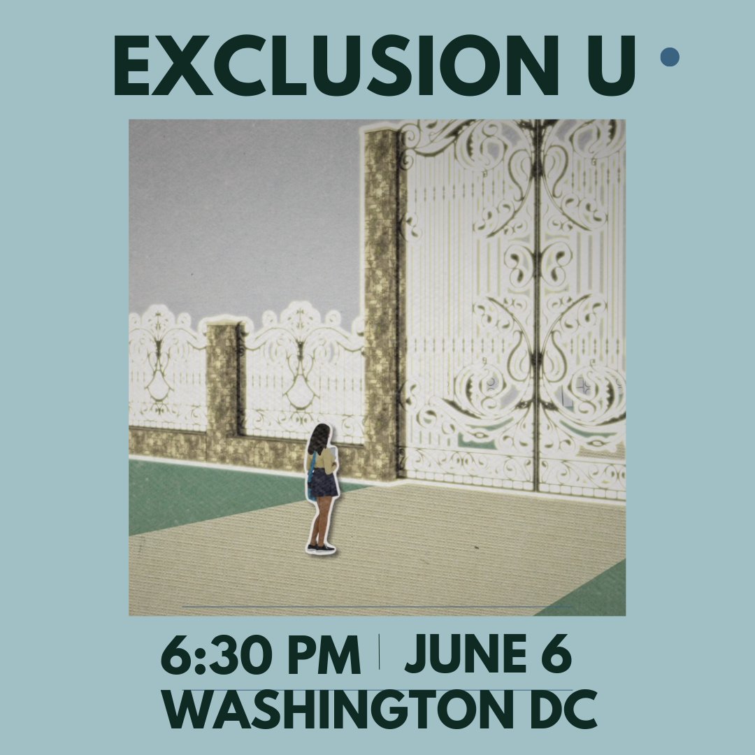 D.C. - don't miss next week's screening! It's the final sneak-peak of EXCLUSION U before the world premiere!
RSVP here for more details: eventbrite.com/e/exclusion-u-…