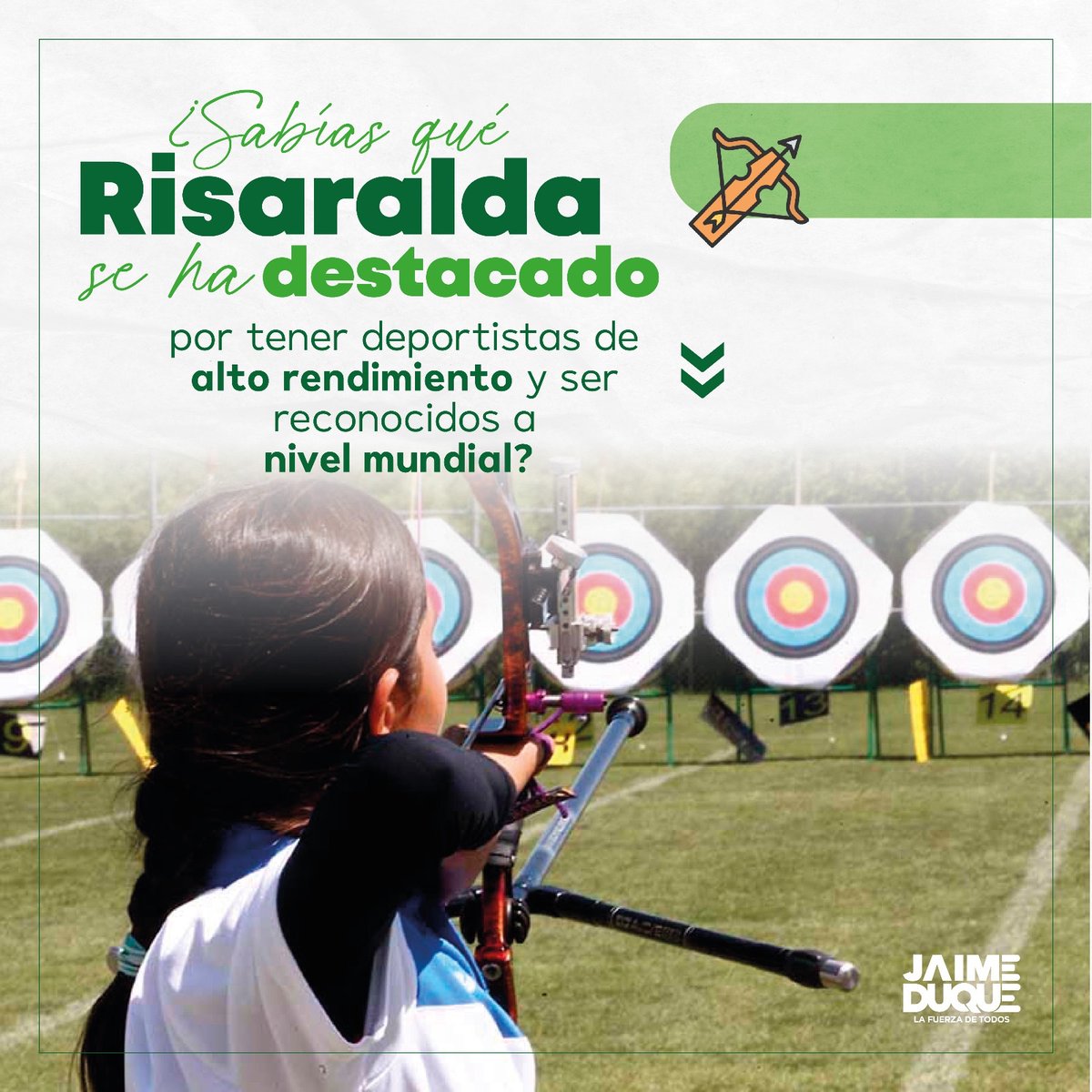 JaimeDuqueG's tweet photo. Sara López y Sofía Gómez son dos claros ejemplos del empuje y la disciplina, la primera ha participado en la Copa Mundo de tiro con Arco, siendo ganadora en 5 oportunidades y Sofía Gómez ha realizado récords mundiales en peso constante con bialetas. https://t.co/zrcZwX8w0P
