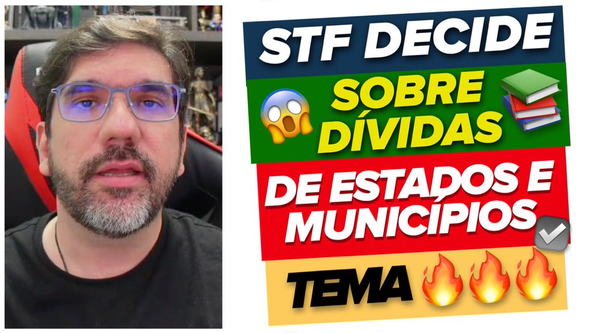 youtu.be/GbzyON1hWL4
 — 🔴😱 STF DECIDE SOBRE DÍVIDAS DE ESTADOS E MUNICÍPIOS COM A UNIÃO 🔴
youtu.be... eepurl.com/isl0cQ