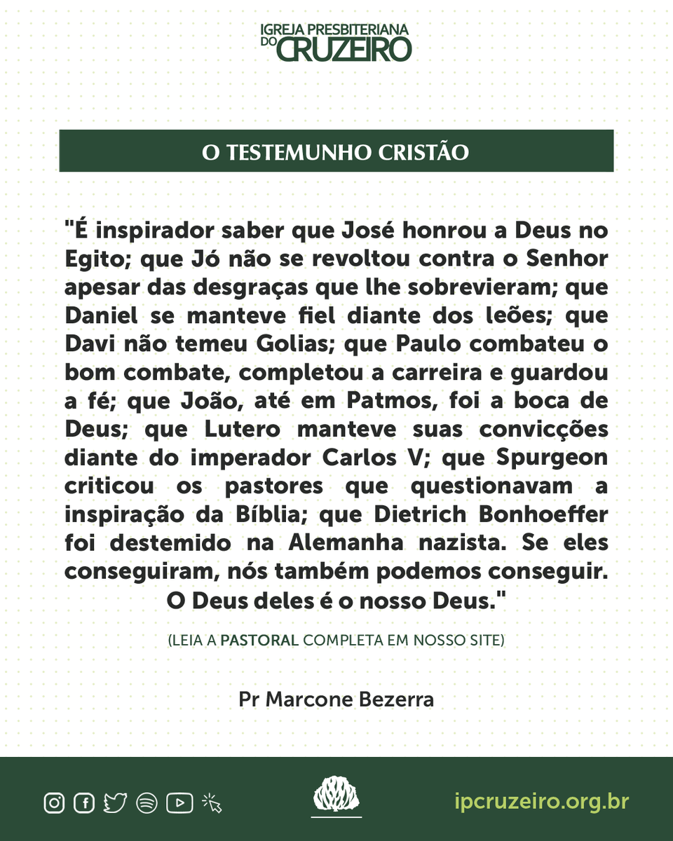 ipcruzeiro's tweet photo. Essa é uma reflexão sobre a pastoral dessa semana.
Leia na íntegra no nosso site: https://t.co/MnmaCn6p91
#pastoral #ipcruzeiro #ipb #ipc #ipconline #igrejaonline https://t.co/uDFTNSV5lt