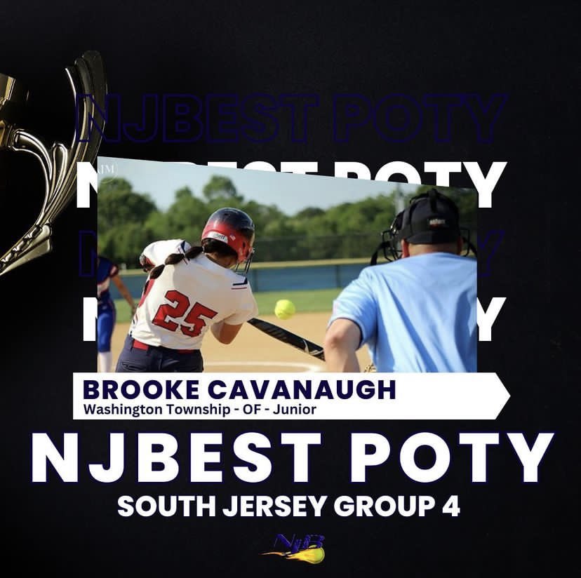 bcavanaugh2024's tweet photo. So thankful to be chosen as NJ Best Player of the Year in South Jersey Group 4! Couldn’t of done it without the support from my amazing team and coaches! I had a great end to the season hitting .566 with 43 hits and 38 rbi! @JOutlawsGold_DB @RowanUSoftball @StocktonSofball https://t.co/1vxfDsNLGL