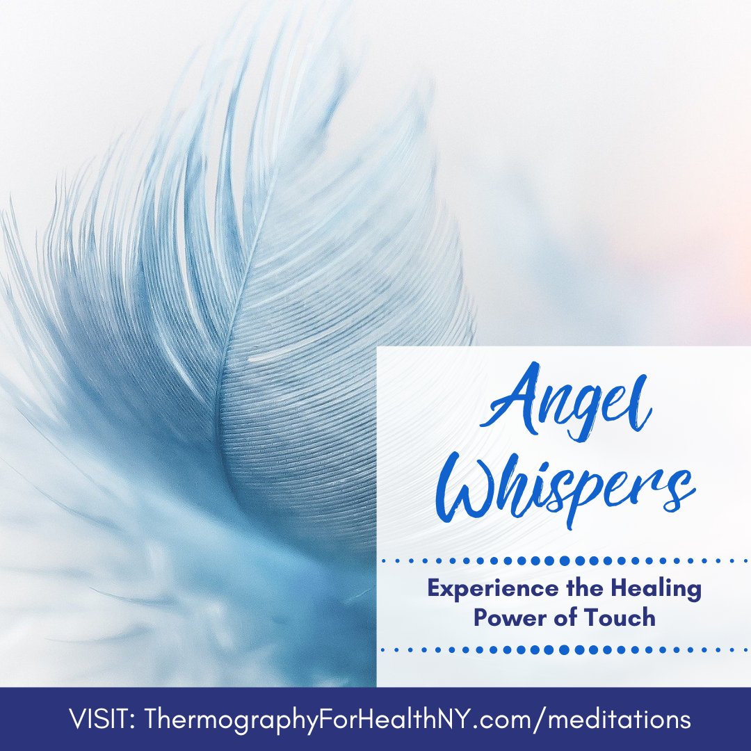 Angel Whispers are about the healing power of touch, especially for your breasts.

Download this meditation (and others!) Link in Bio

#thermforhealth
#thermographynyc
#healthymindbodyspirit
#angelwhispersmeditation
#meditationforhealth