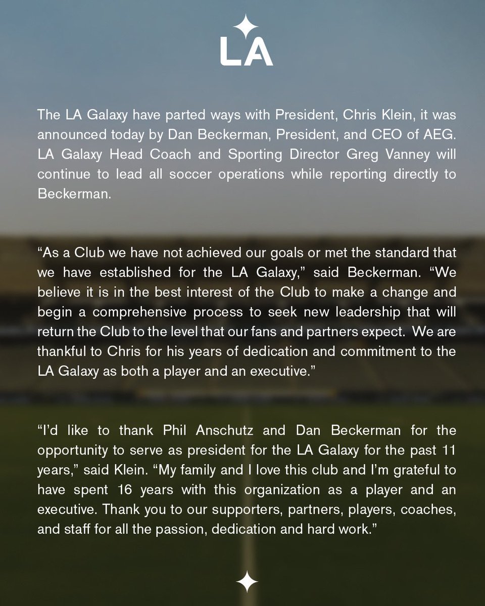 LA Galaxy tweet media