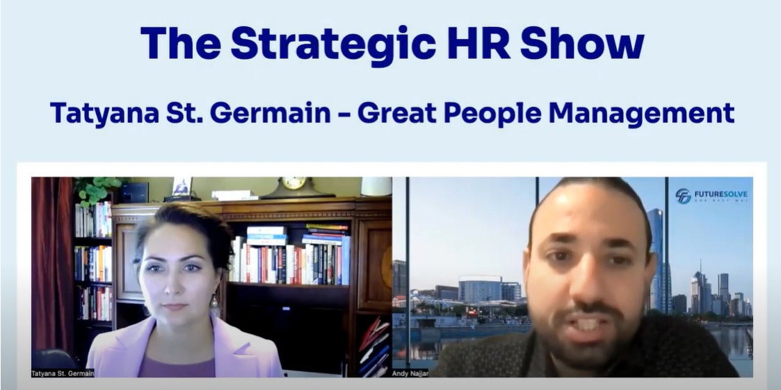 We were absolutely thrilled to have the incredible Tatyana St. Germain from Great People Management join us on the Strategic #HR Show.
Our chat was beyond amazing as we dove headfirst into the world of leadership development and coaching. #podcast 
youtube.com/watch?v=HPFG5K…