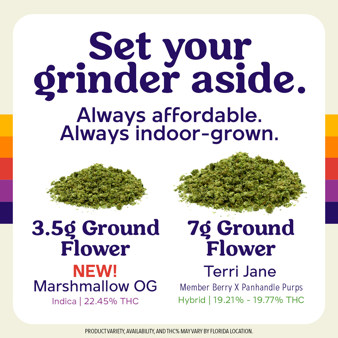 Trulieve's tweet photo. ๐๐จ@RO_letsroll has you covered with #affordable, indoor-grown ground flower! Set your grinder aside and check out the #new Marshmallow OG 3.5g #GroundFlower.๐
#RollOne #Trulieve #Cannabis https://t.co/BRFa6yAVF9