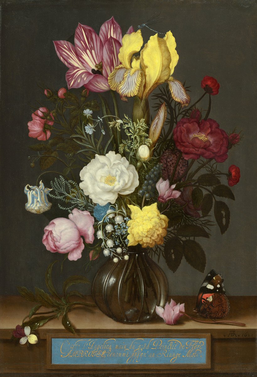 ngadc's tweet photo. If you’re having a bad day, just remember that this 17th-century bouquet by Ambrosius Bosschaert exists and is available for you to admire anytime you’d like. 💛 https://t.co/yDJ88pxvf9