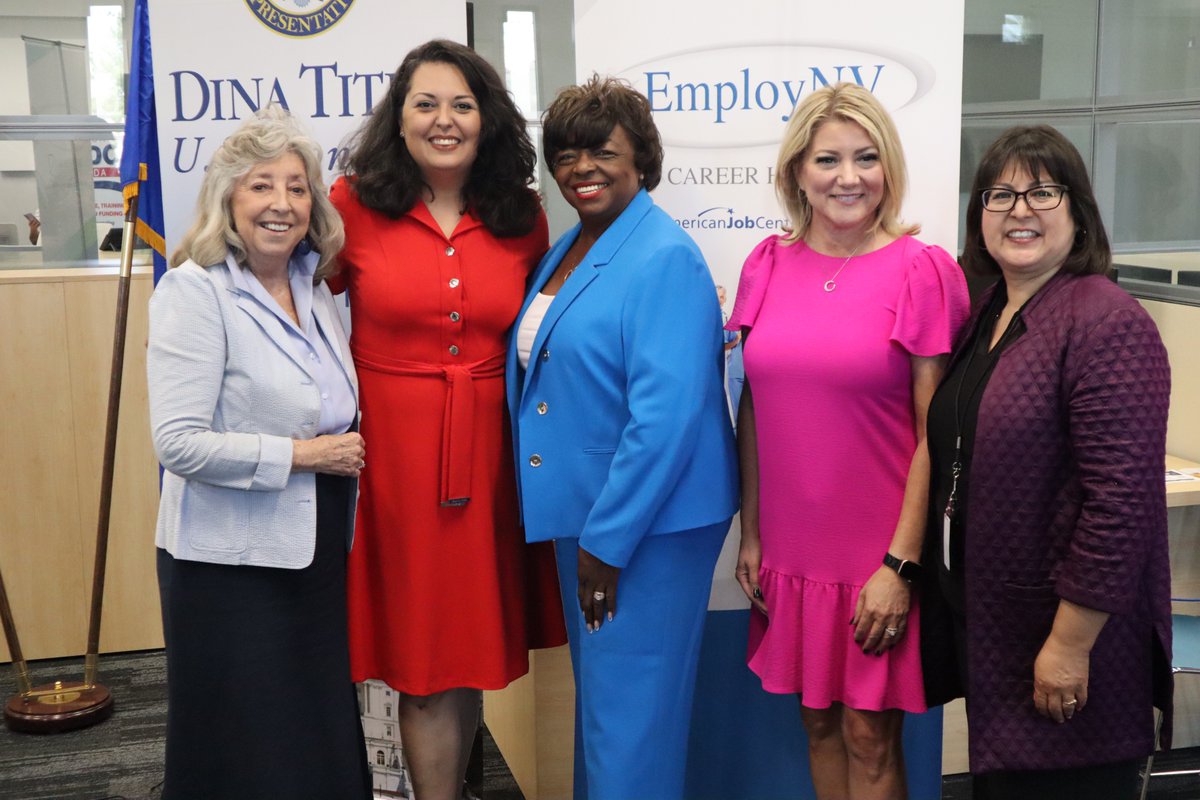 WCNevada's tweet photo. THANK YOU @repdinatitus for helping secure an $800K award from the U.S. Dept. of Labor to increase the federal investment in training job seekers for Southern Nevada’s in-demand #careers.    #EmployNVCareerHub  #EmployNVBusinessHub  #EmployNVYouthHub https://t.co/9ZCAQ6T9Sj