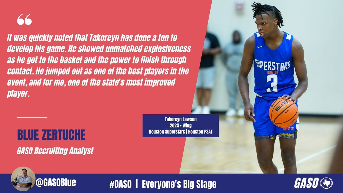 🔭 Blue's Point-of-View  | #BluesPOV
#GASOMEM23 

<a href="/TakoreynLawson/">Takoreyn Lawson</a> | <a href="/HoustonSuperst1/">Houston Superstars</a> 

When he wanted to get to the basket, there was no stopping him.

#GASO | Everyone's Big Stage