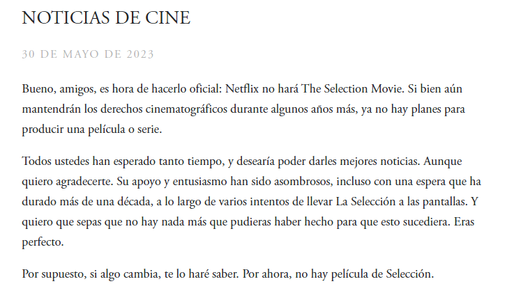 94Michell94's tweet photo. Sálganse de Twitter, quiero estar sola... En serio estoy bien triste con la cancelación de la película de La Selección 🥺😭💔

#TheSelectionMovie https://t.co/TwTKxk9EXq