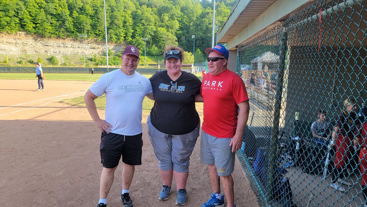 Wva Softball Coaches Buck Davidson, Sheri Garner, Pat Durkin absent is Ed West