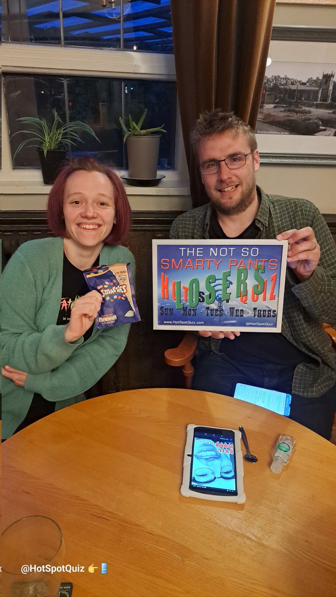We had a fab @HotSpotQuiz from @HSQAcademy Pwd by @SpeedQuizzing at @TheParrsWood in #Didsbury
The Winners
1st 🥇 - A Bit Fishy
2nd 🥈 -  CrAb PeOpLe
Losers 💩  - The Frosties 
Endorsed by
@JWLeesBrewery 🍺
@2020Exposure 🔄
@Altrinchamduck 🔄
@TrophiesByVicki 🏆
@TransamTv 📡