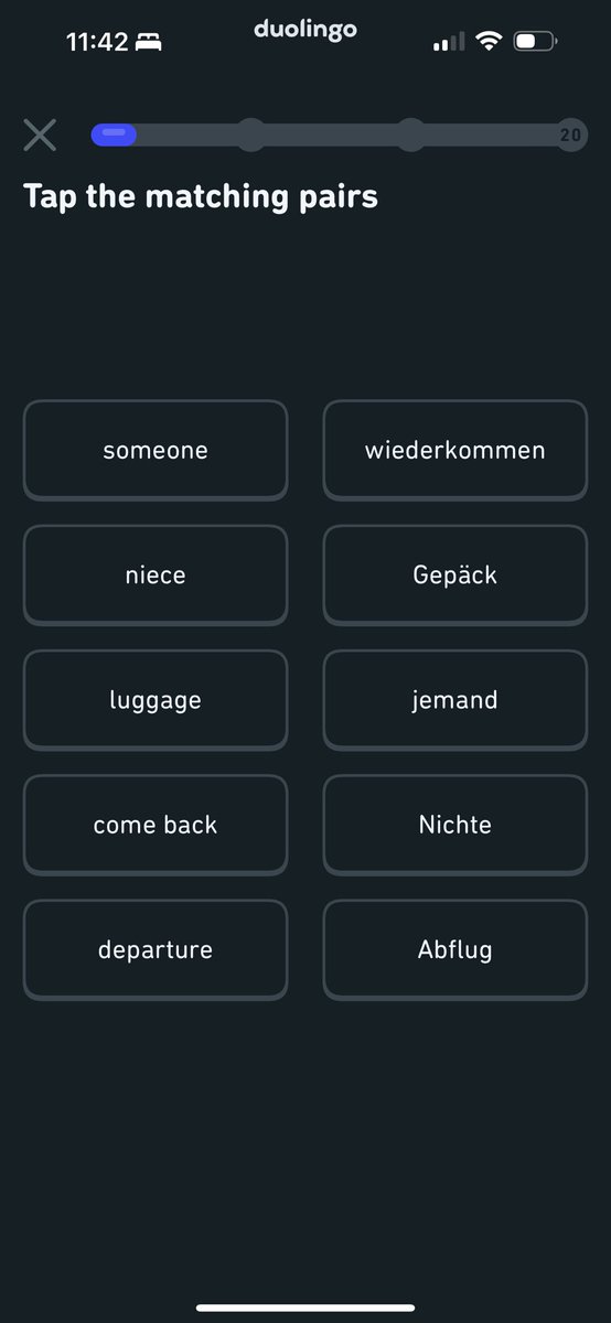michelleane0us's tweet photo. Hello @duolingo hoping you can sort me out as word excercise is stuck with these words despite already learned more words https://t.co/igYVWSYqWO