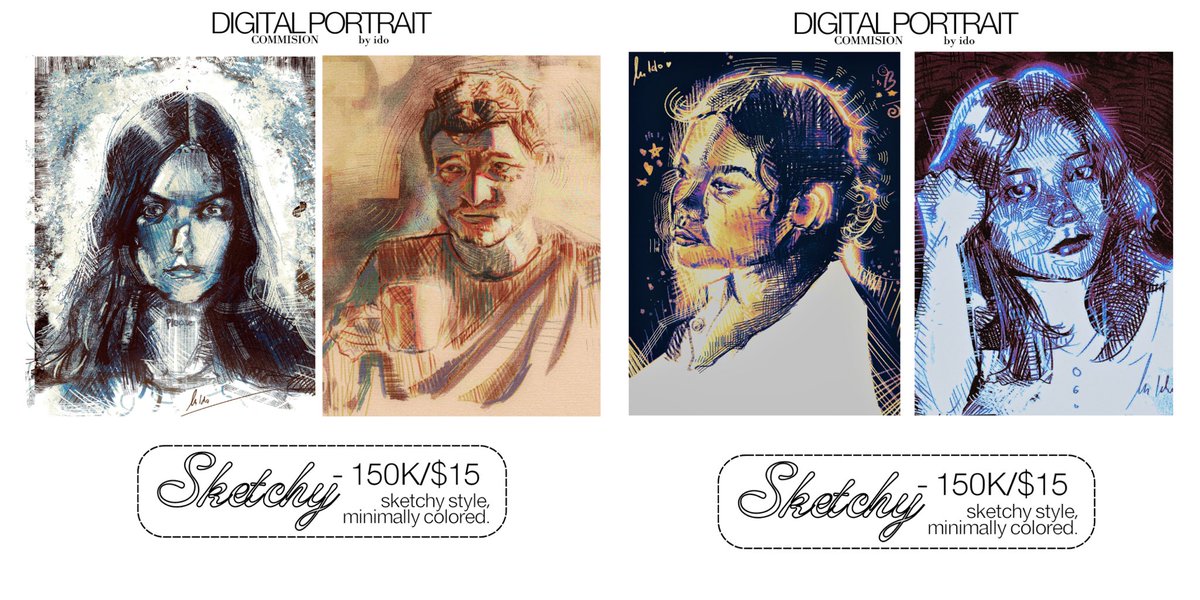 S0ULKATCHER's tweet photo. hi :) im opening digital portrait commisions, prices and more informations are in the pictures! <3 https://t.co/1TWFYP41xL