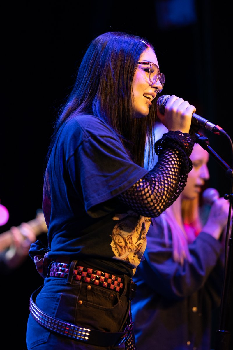 SoRCleveland's tweet photo. Celebrating our seniors: Eijlo Goulakous!

Eijlo has a been a #sorcle student for seven years. She has grown into an unstoppable force with her killer vocals and never-ending creativity.

Eijlo plans to attend @PaulMitchellEdu and also plans to start a band.

We'll miss you! https://t.co/gbXBttYv3L
