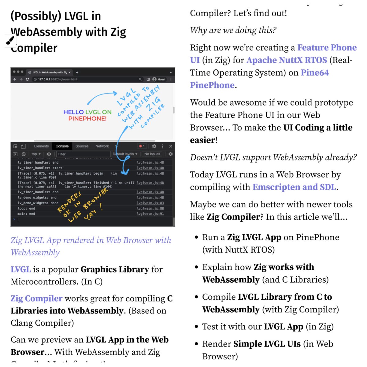 Will #LVGL Graphical Apps run in the Web Browser ... With #WebAssembly and #ZigLang Compiler? Let's find out!

Article: lupyuen.codeberg.page/articles/lvgl3…