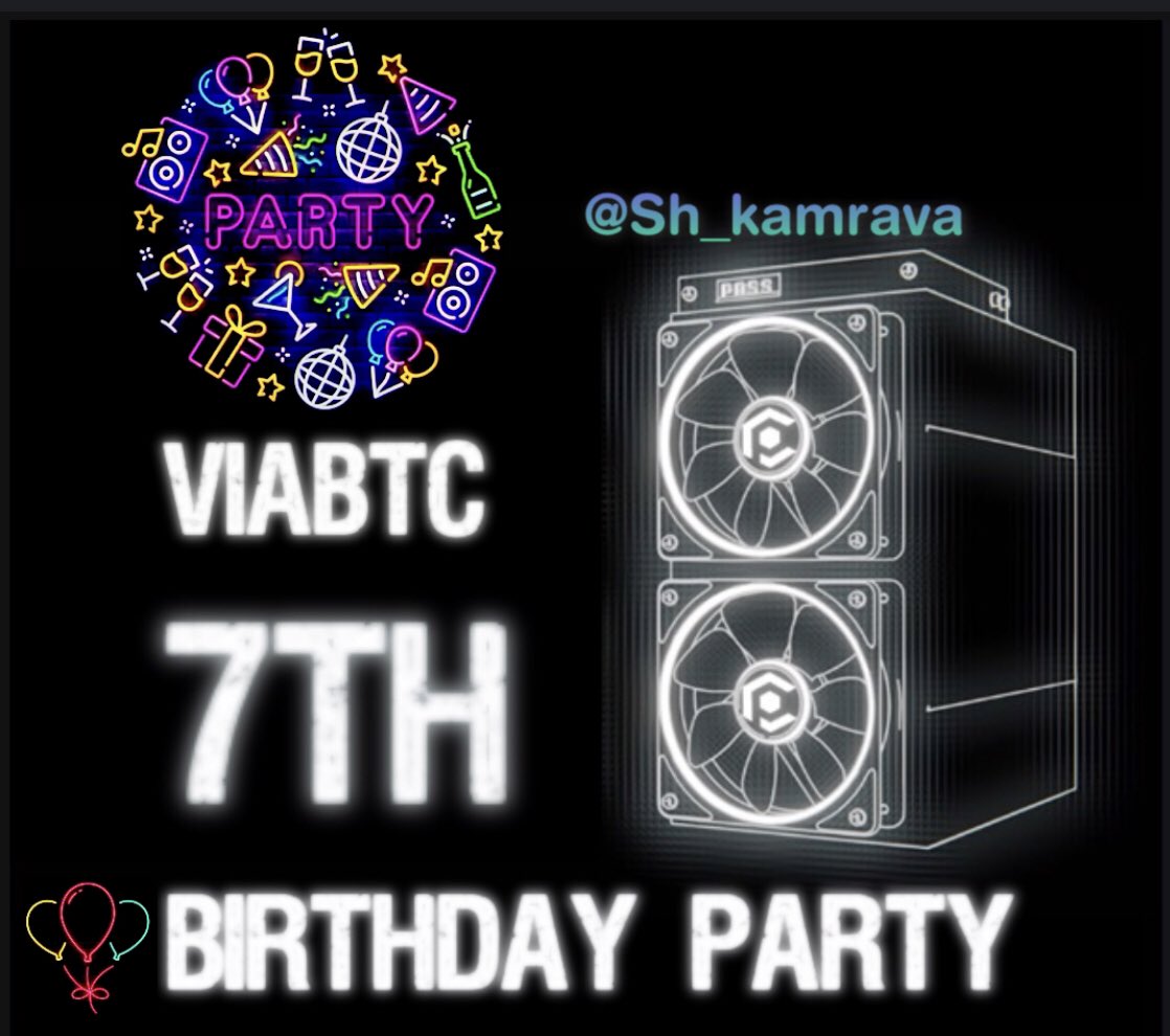 Sh_kamrava's tweet photo. @ViaBTC_Spanish Feliz cumpleaños a ti ViaBTC 🥳🍾
Deseo como mi logo de neón
@ViaBTC_Spanish 

#ViaBTCParty #ViaBTC7 #ViaBTC https://t.co/qJOcbIwd8j