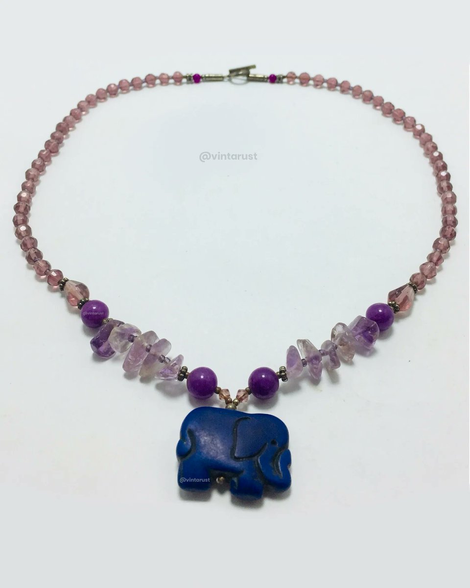 Tribal Handmade Purple Stone Beaded Necklace.

Shop Now:
buff.ly/3IKGnbi

#purplebeadednecklace #elephantpendant #craftsmanship #giftideas #positivevibes #versatilestyle #jewelrymagic #vintarust #shopsmall #jewelry #jewelrylover #handcraftedjewelry #fashionaccessories