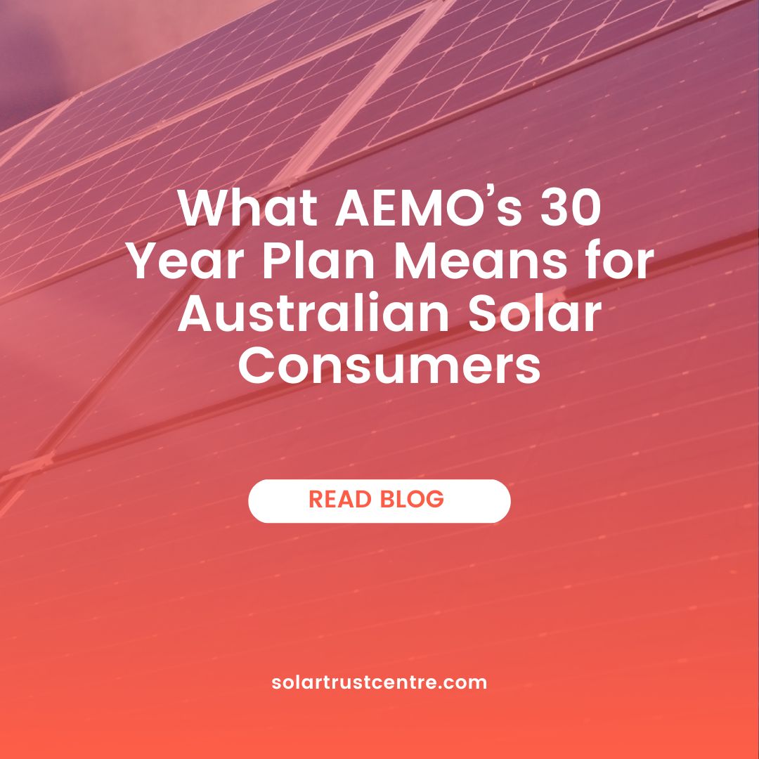 solartrustcentr's tweet photo. Let us look at AEMO’s 30 year plan and what it means for Australian Solar Consumers: https://t.co/FzCYY0NMrP 

#STC #AEMO30yearplan https://t.co/dh6Oncx2FO