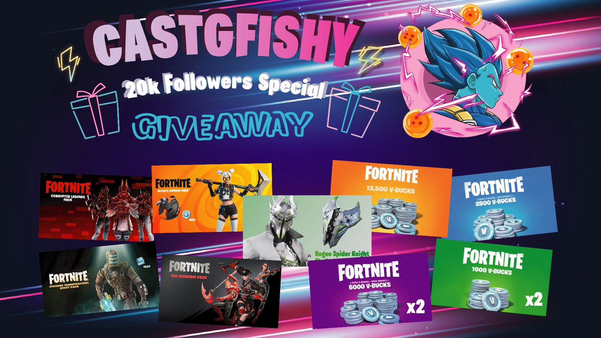 20K Followers Special 🥳 Ends in 72 Hours 

- Like and Retweet 
- Follows @LuffyBNE • @DworfGives • @Yt_A1pHA_n1 • @nintenboss • @AlanWhos • @amagicmantv • @nobitaszn • @gh0stboy667 • @BMANxCoS • @Castg19 + (🛎️)

#Fortnite #FortniteMega #FortniteChapter4Season2