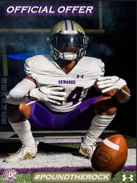 GreyReebals's tweet photo. Blessed to receive  my second offer to play football from Sewanee University @SewaneeFootball @mwforester @AL6AFootball @BriarwoodFTBLL https://t.co/P6pWzeV9Fo