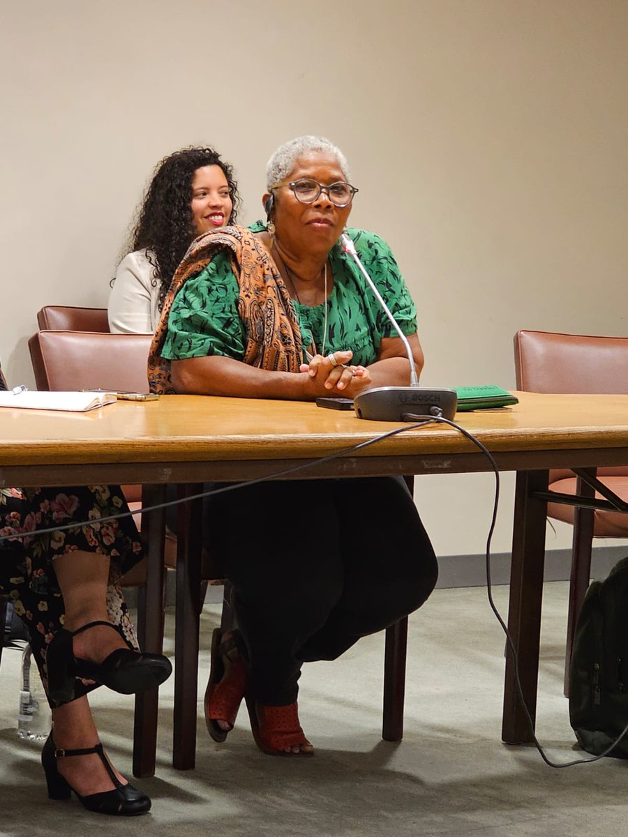 📝Sonia Viveros, coordinadora regional andina, presentó el documento de posicionamiento de la Red.
🗣Valdecir Nascimiento, coordinadora regional de Brasil, habló de violencia racial en su país y en la región. Señaló la necesidad de medidas para responder a esta situación.