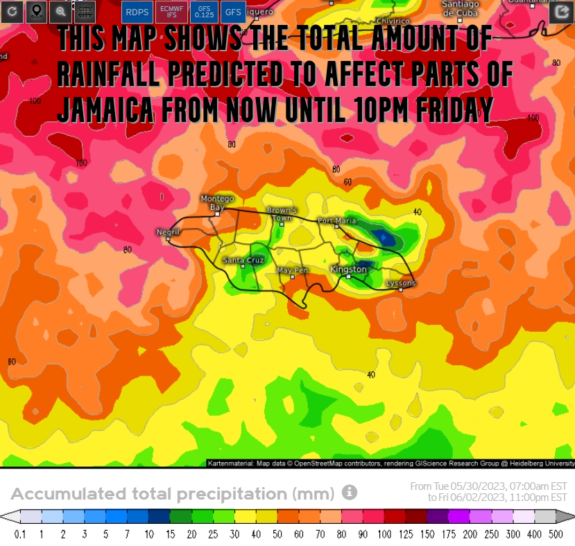 Weather Jamaica on Twitter "High amounts of rainfall are in the