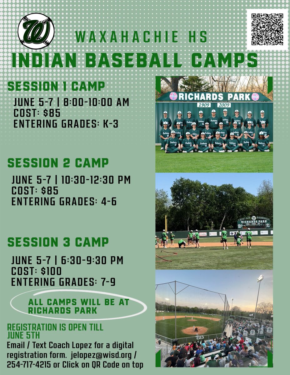 6 more days!!! Get signed up… time is running out! Walk ups on 1st day of camp will be accepted. Can’t wait to see everyone! #exceedtheexpectation 
@hachiesports @WaxahachieISD @RBI_Club @WaxSun  @WaxahachieNews  @WaxahachieHS @WilemonSTEAM