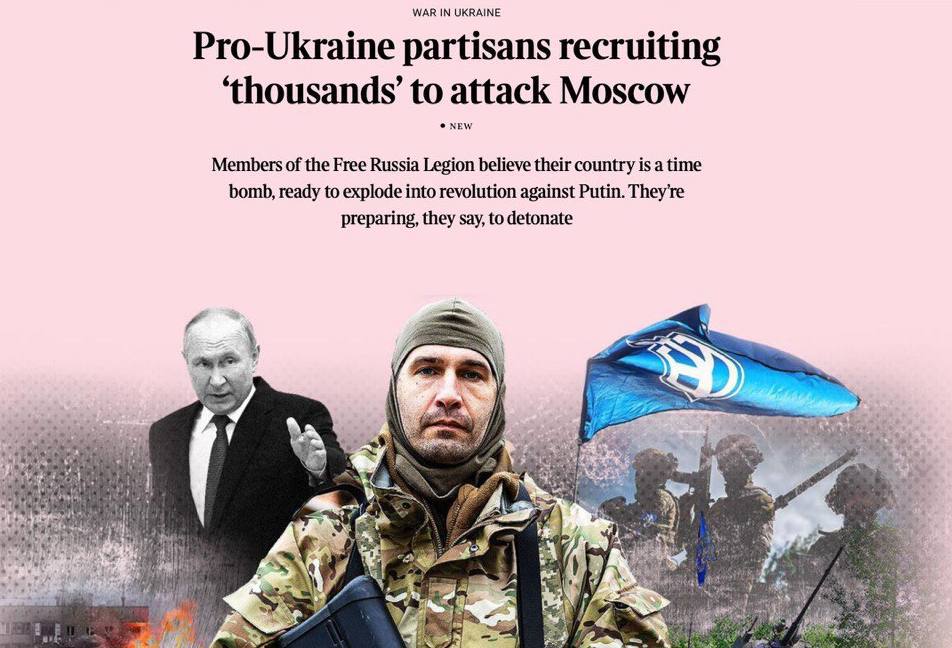 SanderRegter's tweet photo. 2/1
Legion "#Svoboda #Rossii" recruits thousands of Russians to attack Moscow, — The Times
The fighters have "thousands" of applicants waiting to join their ranks, and they will continue to make raids on the border until their forces become large enough to storm Moscow, https://t.co/mk9MSjuLwH