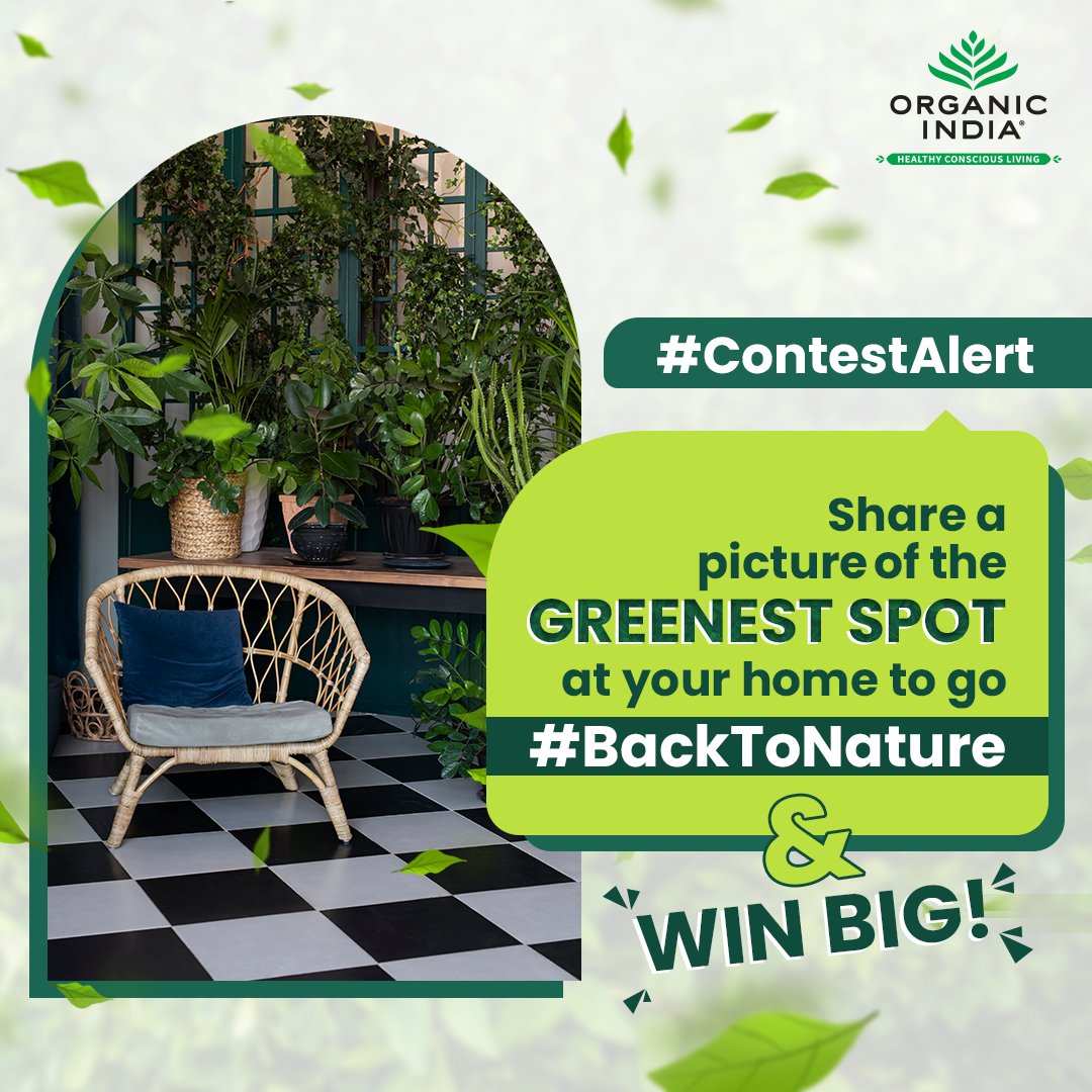 #ContestAlert 

This World Environment Day, go #BackToNature by sharing a picture of the greenest spot of your home.

10 lucky winners stand a chance to win a gift hamper. 

#WorldEnvironmentDay2023